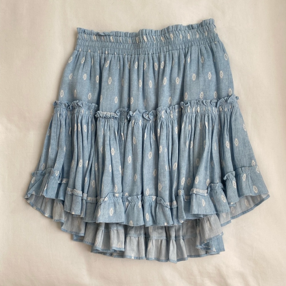 MISA blue mini skirt